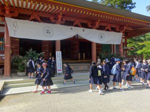 毛越寺にて